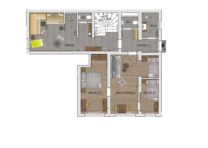 公寓 Kuckuck By We Rent, Saalfelden Card Included 莱奥冈